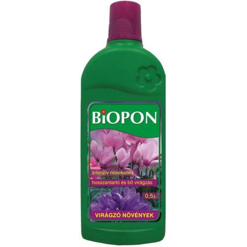 Biopon 0.5L Flowering Plant Fertilizer, Liquid Plant Food for Indoor and Balcony Plants