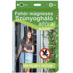 Mágneses Szúnyogháló - Fehér - 80/90/100 x 210/220 cm