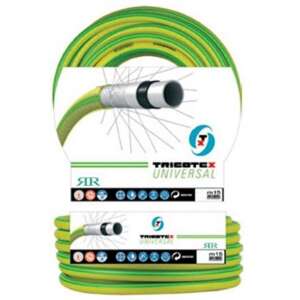 Tricotex Universal garden hose, 25 meters, yellow and green, anti-twist, anti-kink, 6 layers, professional - Tricotex