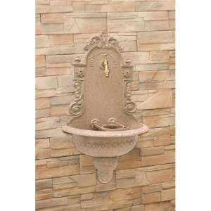 Vienna Falikút 23/08 falikút gránit színben, kőfalra szerelve - Kerti kút és csap