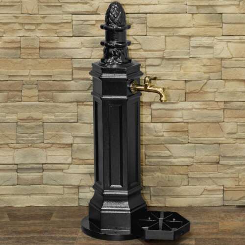 ROMA KERTI KÚT 22/03 - FEKETE - fekete kerti kút réz csappal, 98 cm x 32 cm x 48 cm