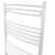 Fehér ívelt törölközőszárító radiátor, 60 x 80 cm, 14 cső, BAGNO