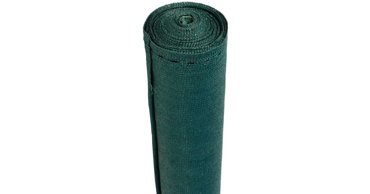 SHADE CLOTH 1.5 X 50 M - GREEN 230 G/M2 FENCE NET - 95% light filtering privacy screen for terrace and fence - UV stable HDPE cover net - GOLDTEX 1.5X50 - 55616546
