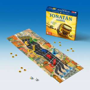 Keller & Mayer Jonatán szállít Brettspiel, ein lustiges Familienspiel für Kinder mit Lastwagen und Lieferaufgaben - Keller&Mayer