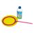 FruBlu bubble wand and solution set, unpackaged