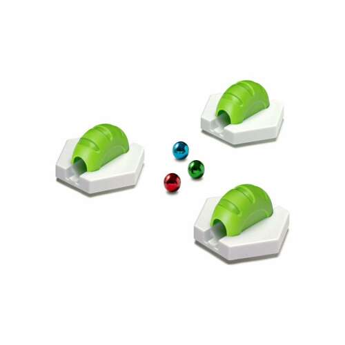 Ravensburger GraviTrax Farberwechsel-Erweiterung, grüne Tunnel und weiße Schienen für die Murmelbahn