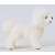 Schleich Bichon Frise dog figurine, white, side view