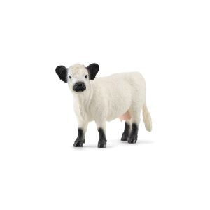 Schleich Фигурка играчка крава Галоуей на бял фон - Schleich