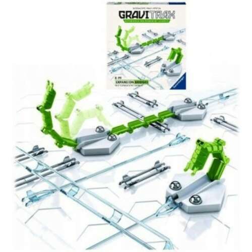 Ravensburger GraviTrax Expansion Bridges, a set of 13 pieces that add interactive bridges to your Gravitrax track system