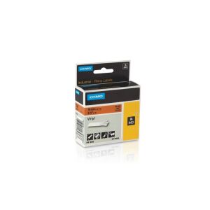 DYMO Ipari Vinyl Szalag - 19mm x 5,5m - Fekete/Narancs 140048381 - Dymo