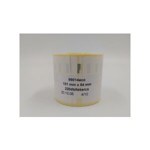 Etikett címke, fehér, 101mmx54mm, 220db/tekercs (99014eco) 140048280 - Dymo