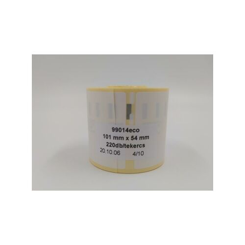 Etikett címke, fehér, 101mmx54mm, 220db/tekercs (99014eco) 140048280