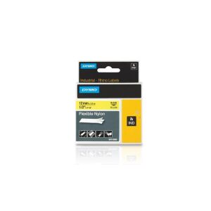 Dymo ID1-es nylon szalag 12mmx3,5m, fekete/sárga (18756) 140048331 - Dymo