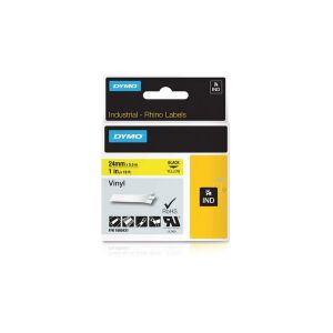 Dymo ID1 PVC szalag 24mmx5,5, fekete/sárga (1805431) 140048464 - Dymo