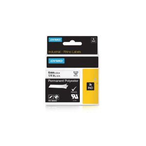 Dymo ID1 poliészter szalag 6mmx5,5, fekete/fehér (1805442) 140048442 - Dymo