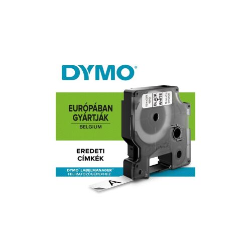 Dymo D1(40913) kazetta, 9mmx7m fekete/fehér, GAZDASÁGOS , 10db 9db ÁRÁÉRT