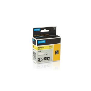 Dymo ID1-es vinyl szalag 9mmx5,5m fekete/fehér  (18443) 140048542 - Dymo