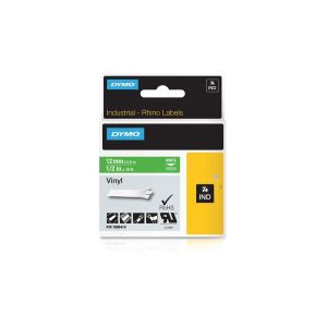 Dymo ID1-es PVC szalag 12mmx5,5m fehér/zöld (1805414) 140048397 - Dymo