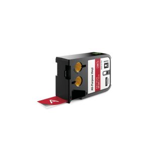DYMO XTL Kazetta - Vinil Címke - Fehér/Piros - 24 mm x 7 m 140048435 - Dymo