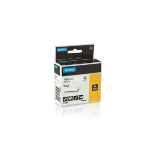 DYMO Vinyl Szalag - Fekete/Fehér - 19mm x 5,5m 140048348 - Dymo