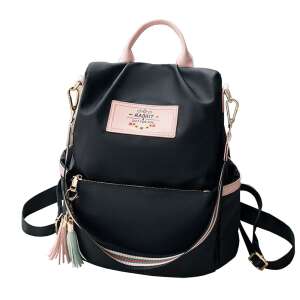 Rucsac școlar elegant Dollcini negru, impermeabil, rucsac casual de zi, rucsac pentru femei/fete/afaceri/călătorii - Dollcini