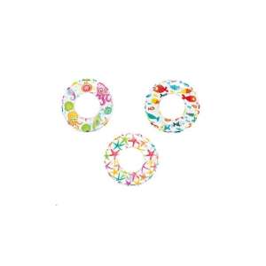 Intex inel de înot gonflabil cu design cu creaturi marine colorate, diametru de 61 cm - Intex Colaci si accesorii gonflabile inot copii