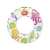 Intex inel de înot gonflabil cu design cu creaturi marine colorate, diametru de 61 cm