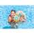 Child using Intex inflatable swim ring with pineapple design in a swimming pool