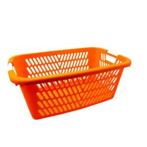 Kosz na pranie, 2 uchwyty, plastik, pomarańczowy, 61x40x23 cm, Strend Pro 75160120
