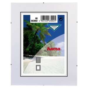 Ramă foto HAMA 63030 CLIP-FIX, 30x40 cm, ramă neagră, passe-partout alb - Hama