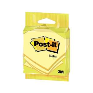 Post-it Notes 6820, 100 lapos, kanárisárga, 76x76mm, öntapadós jegyzettömb - Jegyzettömb
