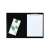 Pagna A4 black clipboard with pen holder