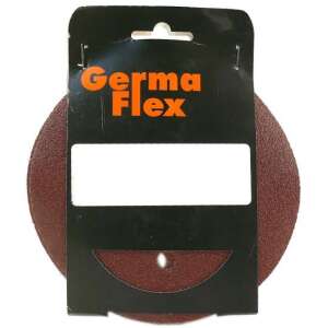 Germa Flex 5 pack sanding discs, P60 grit, 150mm diameter, with holes - Sandpaper