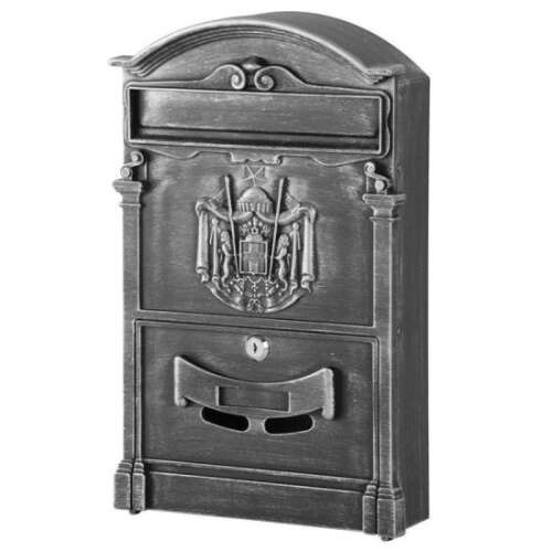 Skrzynka pocztowa Strend Pro z antycznego aluminium, 25.5x9x41 cm