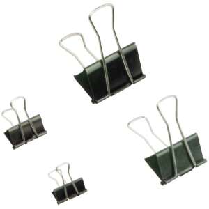 Binderklammern, schwarze Binderklammern, 19mm Binderklammern, 12er Pack Binderklammern - WaliSec