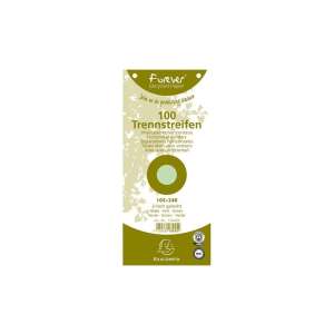 Exacompta Forever Hârtie Reciclată Benzi de Separare Verzi, 100 bucăți, 105x240mm - Consumabile pentru capsator