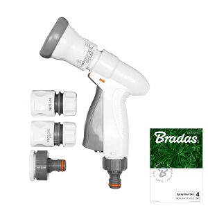 Bradas White Line SUPER SPRAY SET garden hose nozzle and connectors - Sprinkler Head