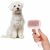 SPRINGOS Self-Cleaning Pet Brush in use with a dog
