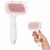 SPRINGOS Brush, Comb, Dog and Cat Grooming, with Cover, Self-Cleaning, Pink/White 138137070
