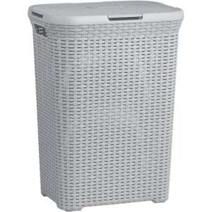 Curver Laundry Basket, 60 L, 44x34x61 cm, grey