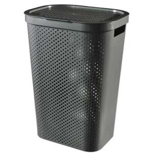 Curver Infinity Recycled 60L Laundry Basket with Lid, Anthracite - Curver Laundry Basket