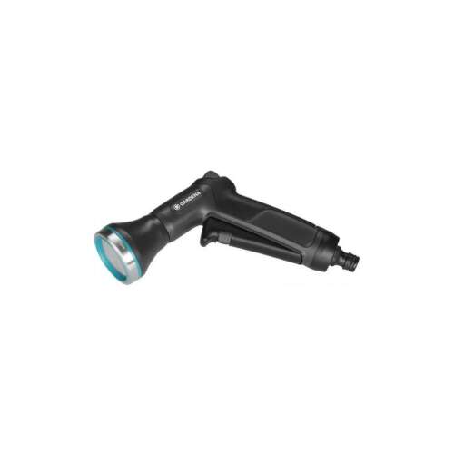 Gardena EcoLine watering pistol, black, angled view