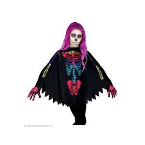 Farebný kostým pončo s kostrou pre dievčatá, Kostým na Halloween pre deti, Kostým s kostrou pre dievčatá, Kostým na Halloween pre deti, Pončo s kostrou pre dievčatá, Kostým na Halloween pre dievčatá, Kostým s kostrou pre deti, Kostým na Halloween pre deti, Kostým s kostrou pre dievčatá, Kostým na Halloween pre dievčatá - Detské kostýmy