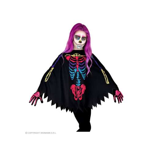 Цветен скелет пончо костюм за момичета, Хелоуин костюм за деца, Скелет костюм за момичета, Хелоуин костюм за деца, Скелет пончо за момичета, Хелоуин костюм за момичета, Скелет костюм за деца, Хелоуин костюм за деца, Скелет костюм за момичета, Хелоуин костюм за момичета