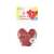 Pack of 4 red heart shaped balloons, Globos brand