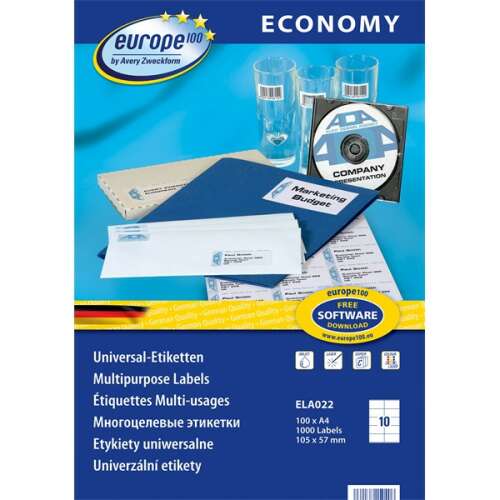 Avery Europe ELA022 Universal Etiketten für Umschläge, Gläser und CDs