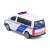 Bburago 1/43 méretarányú VW T6 rendőrautó modell, hátulnézet