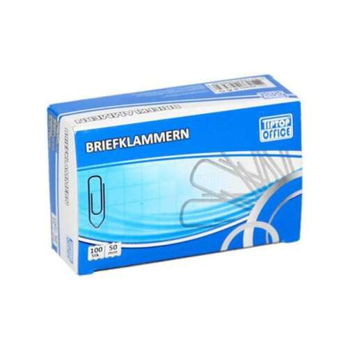 100 darabos 50mm-es ezüst gémkapocs csomag, Top Office márka