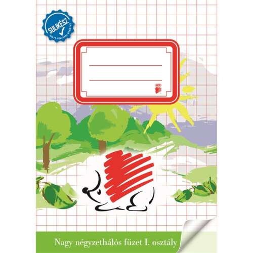 ICO Süni Sulikész A5 large grid notebook for 1st grade