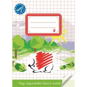 ICO Süni Sulikész A5 großes kariertes Notizbuch für die 1. Klasse - ICO Hefte